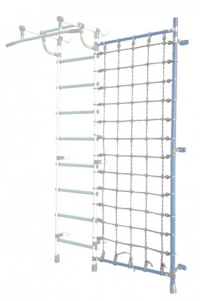 Дополнительная стойка к пристенному ДСК Pastel с сеткой для лазания, цв. голубой в Коротчаево - korotchaevo.mebel24.online | фото