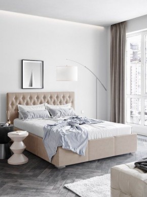 Интерьерная Кровать Октавия Бежевый 1400x2000 в Коротчаево - korotchaevo.mebel24.online | фото