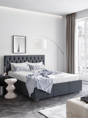 Интерьерная Кровать Октавия Серый 1400x2000 в Коротчаево - korotchaevo.mebel24.online | фото