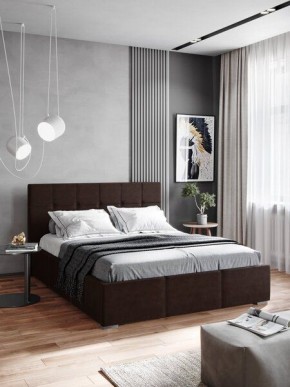 Интерьерная Кровать Рио 1.6 Ортопед на опорах Коричневый  в Коротчаево - korotchaevo.mebel24.online | фото