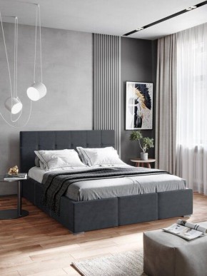 Интерьерная Кровать Рио 1.6 Ортопед ПМ с ящиком Серый в Коротчаево - korotchaevo.mebel24.online | фото