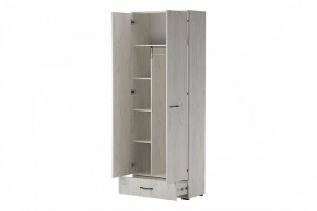 ИТАЛИЯ ШК1Я-800 Шкаф 2дв, 1ящ (дуб крафт белый) в Коротчаево - korotchaevo.mebel24.online | фото 2