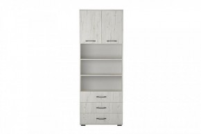 ИТАЛИЯ ШК3Я-800 Шкаф 2дв, 3ящ (дуб крафт белый) в Коротчаево - korotchaevo.mebel24.online | фото