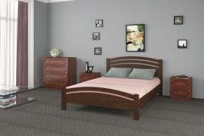 КАМЕЛИЯ-3 Кровать из массива 1600 (Орех) в Коротчаево - korotchaevo.mebel24.online | фото