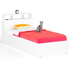 Камелия Кровать 0900, цвет белый, ШхГхВ 93,5х217х78,2 см., сп.м. 900х2000 мм., без матраса, основание есть в Коротчаево - korotchaevo.mebel24.online | фото 1
