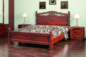 КАРИНА-15 Кровать из массива 1200 (Орех) в Коротчаево - korotchaevo.mebel24.online | фото