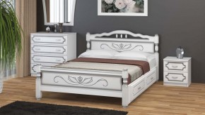 КАРИНА-5 Кровать из массива 1200 с 2-мя ящиками в Коротчаево - korotchaevo.mebel24.online | фото 1