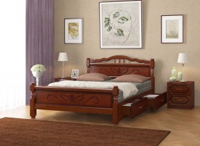 КАРИНА-5 Кровать из массива 1200 с 2-мя ящиками в Коротчаево - korotchaevo.mebel24.online | фото 2