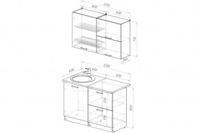 КГ "Терция" Лайт 1200 мм в Коротчаево - korotchaevo.mebel24.online | фото 2