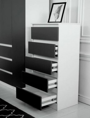 Комод 600 Парус (Белый/Графит) в Коротчаево - korotchaevo.mebel24.online | фото 2