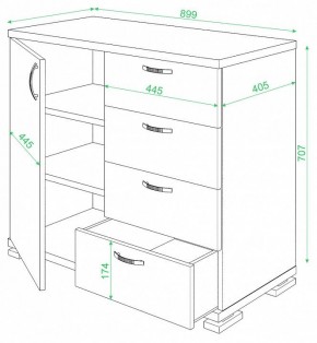 Комод Домино ТБ-4МН в Коротчаево - korotchaevo.mebel24.online | фото 2