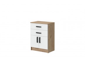 Комод Эконом (Дуб крафт золотой/Белый текстурный) в Коротчаево - korotchaevo.mebel24.online | фото 1