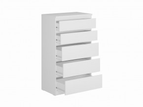 Комод КАСТОР с пятью ящиками, цвет белый в Коротчаево - korotchaevo.mebel24.online | фото 2