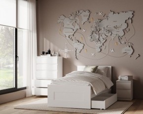 Комод КАСТОР с пятью ящиками, цвет белый в Коротчаево - korotchaevo.mebel24.online | фото 3