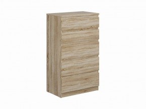 Комод КАСТОР с пятью ящиками, цвет Дуб Сонома в Коротчаево - korotchaevo.mebel24.online | фото