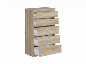 Комод КАСТОР с пятью ящиками, цвет Дуб Сонома в Коротчаево - korotchaevo.mebel24.online | фото 2