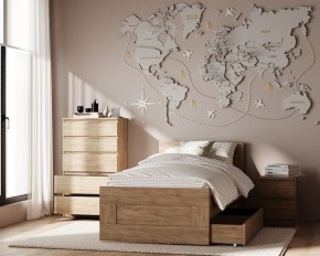 Комод КАСТОР с пятью ящиками, цвет Дуб Сонома в Коротчаево - korotchaevo.mebel24.online | фото 3