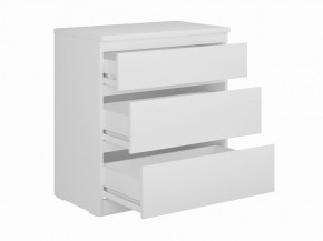 Комод КАСТОР с тремя ящиками, цвет белый в Коротчаево - korotchaevo.mebel24.online | фото 2