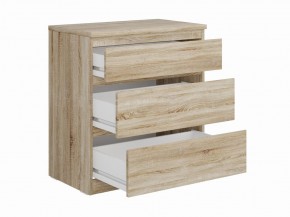 Комод КАСТОР с тремя ящиками, цвет Дуб Сонома в Коротчаево - korotchaevo.mebel24.online | фото 2