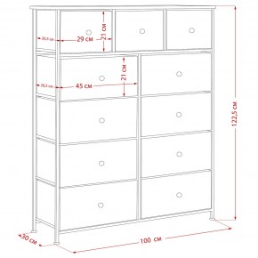 Комод Leset Линкс 11 ящиков (МДФ) в Коротчаево - korotchaevo.mebel24.online | фото 12