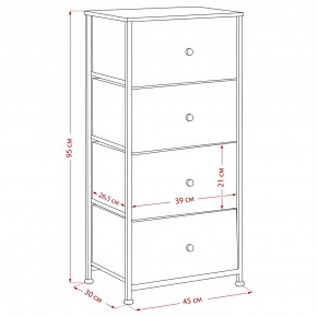 Комод Leset Линкс 4 ящика (МДФ) в Коротчаево - korotchaevo.mebel24.online | фото 12