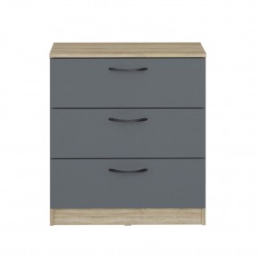 Комод мини Дублин (Дуб Сонома/Графит) в Коротчаево - korotchaevo.mebel24.online | фото 3