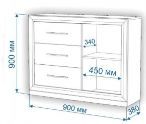 Комод Нобиле Км-120/38 ФГ в Коротчаево - korotchaevo.mebel24.online | фото 2