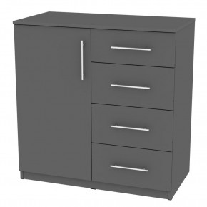 Комод "Калисто (K17)" ручка рейлинг (Графит) в Коротчаево - korotchaevo.mebel24.online | фото