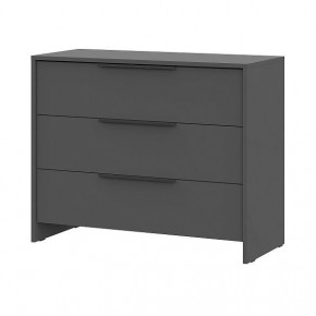 КАМЕЛИЯ 1 Серия 2 Комод 3 ящика Графит серый в Коротчаево - korotchaevo.mebel24.online | фото 2
