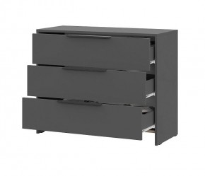 КАМЕЛИЯ 1 Серия 2 Комод 3 ящика Графит серый в Коротчаево - korotchaevo.mebel24.online | фото 3