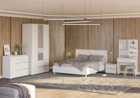 АДЕЛИНА Комод с 1дв и 3-мя ящ (белый рамух) в Коротчаево - korotchaevo.mebel24.online | фото 3