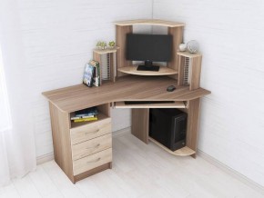 Компьютерный стол Грета-7 ясень шимо/дуб сонома в Коротчаево - korotchaevo.mebel24.online | фото