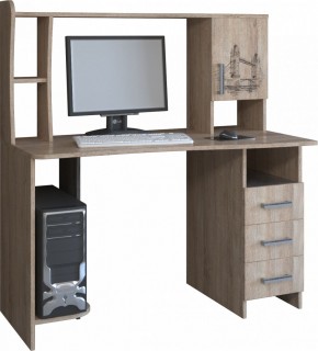 Компьютерный стол КЛ №6.4 (дуб баррик) в Коротчаево - korotchaevo.mebel24.online | фото
