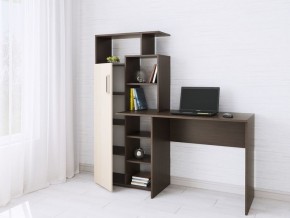 Компьютерный Стол Квартет-7 Дуб молочный/Венге в Коротчаево - korotchaevo.mebel24.online | фото