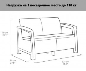 Комплект мебели Корфу Рест (Corfu Rest - without table) коричневый в Коротчаево - korotchaevo.mebel24.online | фото 2