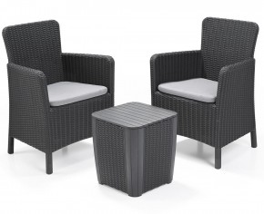 Комплект мебели Трентон балкон (Trenton Balcony graphite) графит в Коротчаево - korotchaevo.mebel24.online | фото