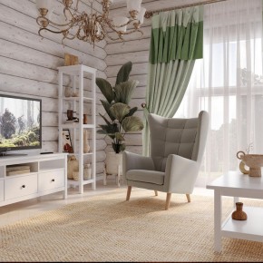 Кресло для отдыха Саари светло-серое, ткань рогожка в Коротчаево - korotchaevo.mebel24.online | фото 4