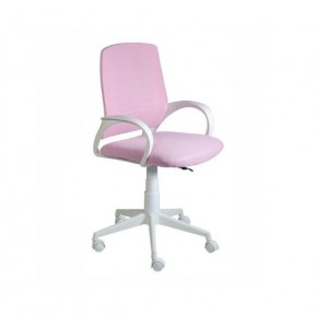Кресло Ирис White сетка/ткань розовая в Коротчаево - korotchaevo.mebel24.online | фото