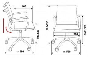 Кресло компьютерное Бюрократ CH-993-low светло-коричневое в Коротчаево - korotchaevo.mebel24.online | фото 2