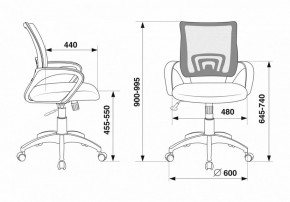 Кресло компьютерное CH-695N/BL/TW-11 в Коротчаево - korotchaevo.mebel24.online | фото 12