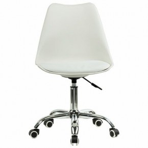 Кресло стул BRABIX "Eames MG-310 CH", хром, пластик белый, экокожа белая, 532923 в Коротчаево - korotchaevo.mebel24.online | фото 1