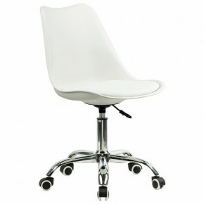 Кресло стул BRABIX "Eames MG-310 CH", хром, пластик белый, экокожа белая, 532923 в Коротчаево - korotchaevo.mebel24.online | фото 2