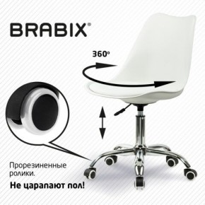 Кресло стул BRABIX "Eames MG-310 CH", хром, пластик белый, экокожа белая, 532923 в Коротчаево - korotchaevo.mebel24.online | фото 7