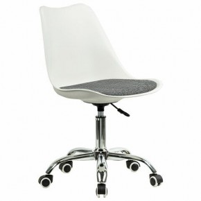 Кресло стул BRABIX "Eames MG-310 CH", хром, пластик белый, ткань серая, 532924 в Коротчаево - korotchaevo.mebel24.online | фото 2