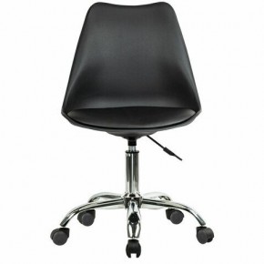 Кресло стул BRABIX "Eames MG-310 CH", хром, пластик черный, экокожа черная, 532925 в Коротчаево - korotchaevo.mebel24.online | фото 1