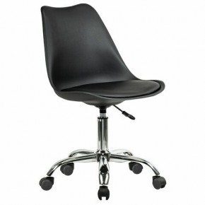 Кресло стул BRABIX "Eames MG-310 CH", хром, пластик черный, экокожа черная, 532925 в Коротчаево - korotchaevo.mebel24.online | фото 2