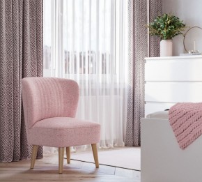 Кресло Унельма светло-розовый, ткань рогожка в Коротчаево - korotchaevo.mebel24.online | фото 3