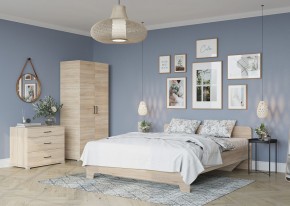 Кровать 1,6 VICTOR + основание (Сонома) в Коротчаево - korotchaevo.mebel24.online | фото 4