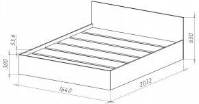НИЦЦА-14 Кровать 1600 с настилом ЛДСП (НЦ.14) в Коротчаево - korotchaevo.mebel24.online | фото 3