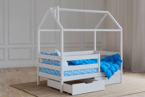 Кровать-домик 80*160 Белый в Коротчаево - korotchaevo.mebel24.online | фото 3